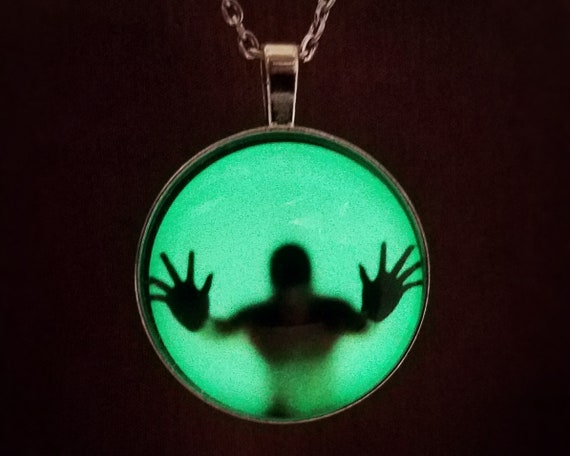 Creepy and Personalized Glow in the Dark Pendant Necklace Men and Women  Glowing Jewelry