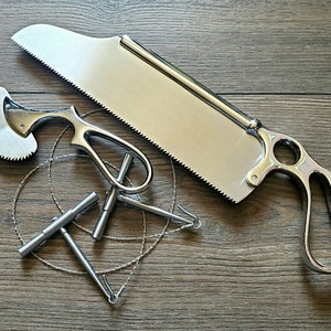 3 Piece bone saw set, vintage medical style, autopsy saw, curiosities