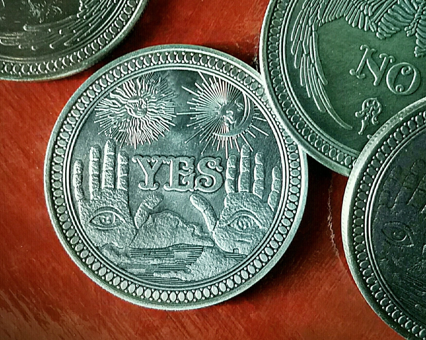 X2 Ouija Coin, Haunted Oddities, Fortune Telling, Two Coins
