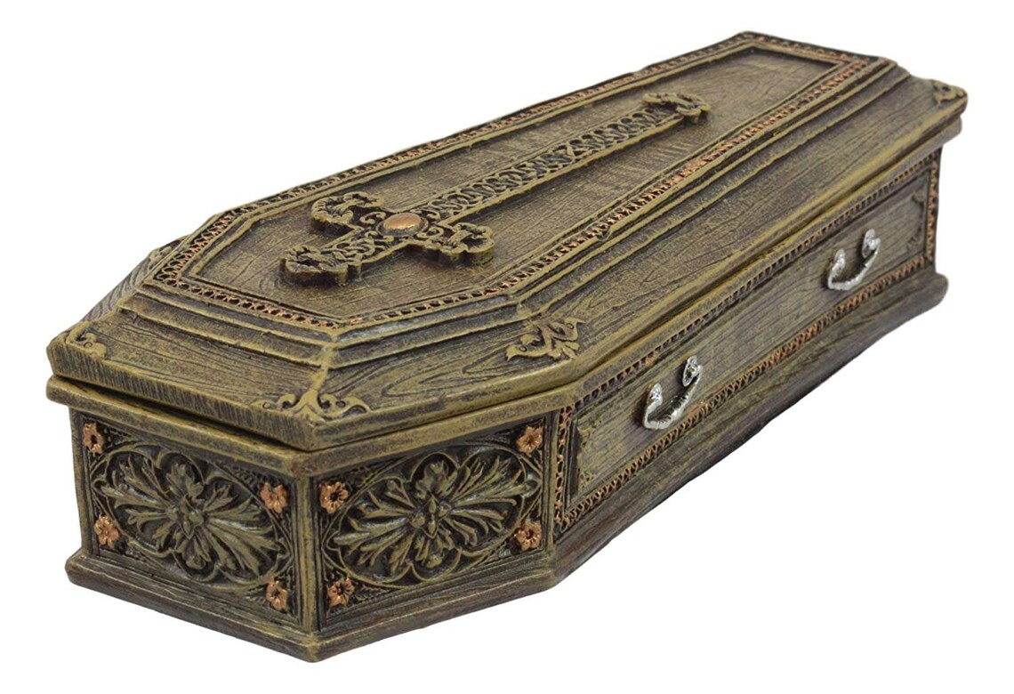 Coffin Jewelry Box Casket Trinket Box Gothic Decor Etsy