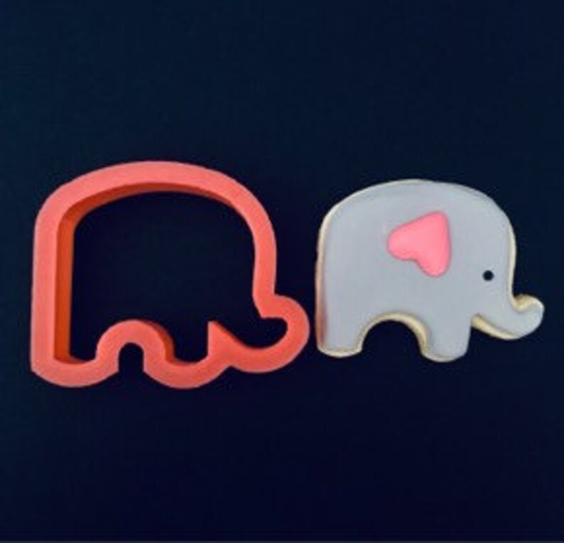 Baby Elephant Cookie Cutter Etsy