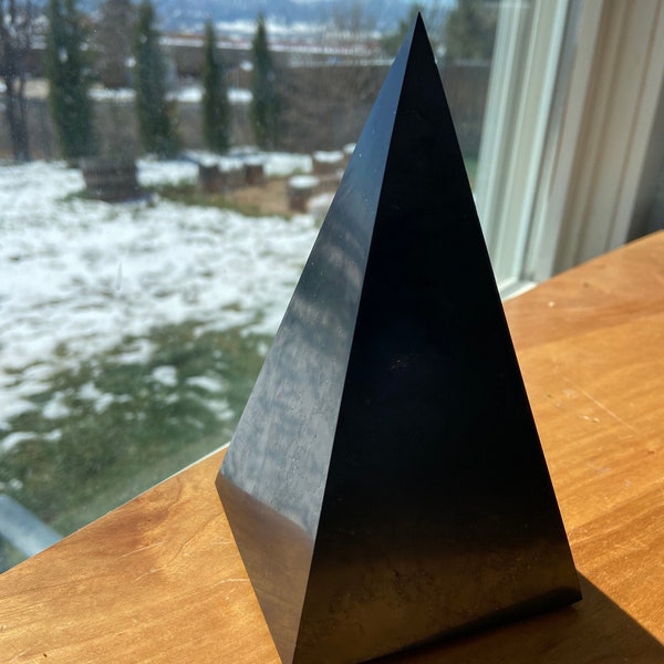 Shungite Russian Pyramid Tall