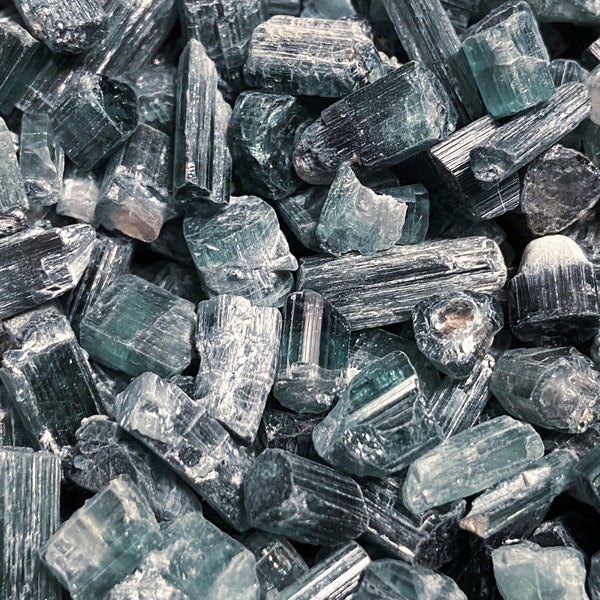 Blue Tourmaline Loose Raw Crystals Wholesale Gemstones