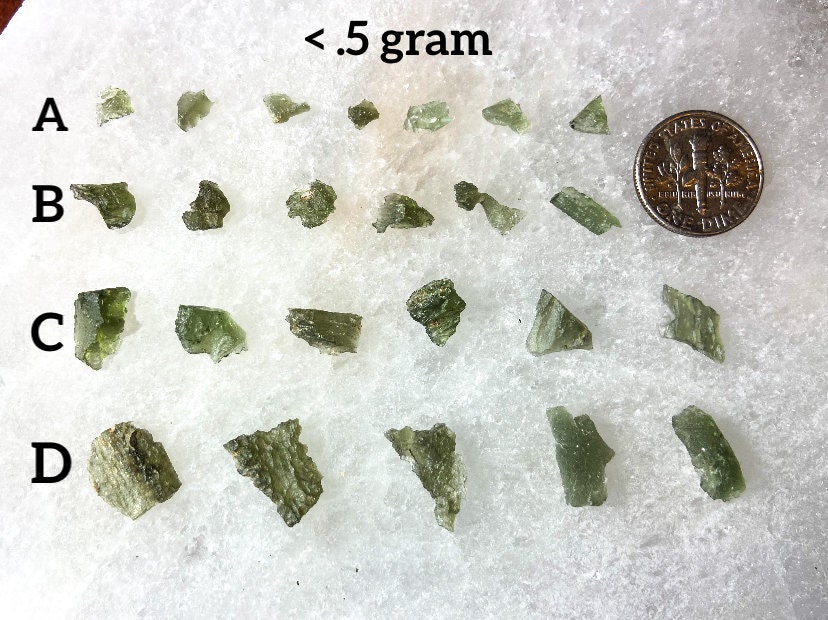 Genuine Moldavite Gemstone Crystal Small
