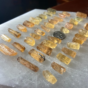 54 grams Imperial Topaz Crystal Gemstone Wholesale Rough Raw Lot Parcel