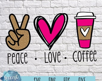 Free Free Peace Love Coffee Svg Free 649 SVG PNG EPS DXF File