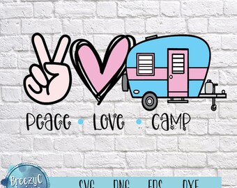 Free Free 187 Peace Love Camping Svg SVG PNG EPS DXF File