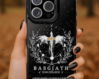 Fourth Wing Phone Case : Basgiath War College Book Phonecase - iPhone & Samsung