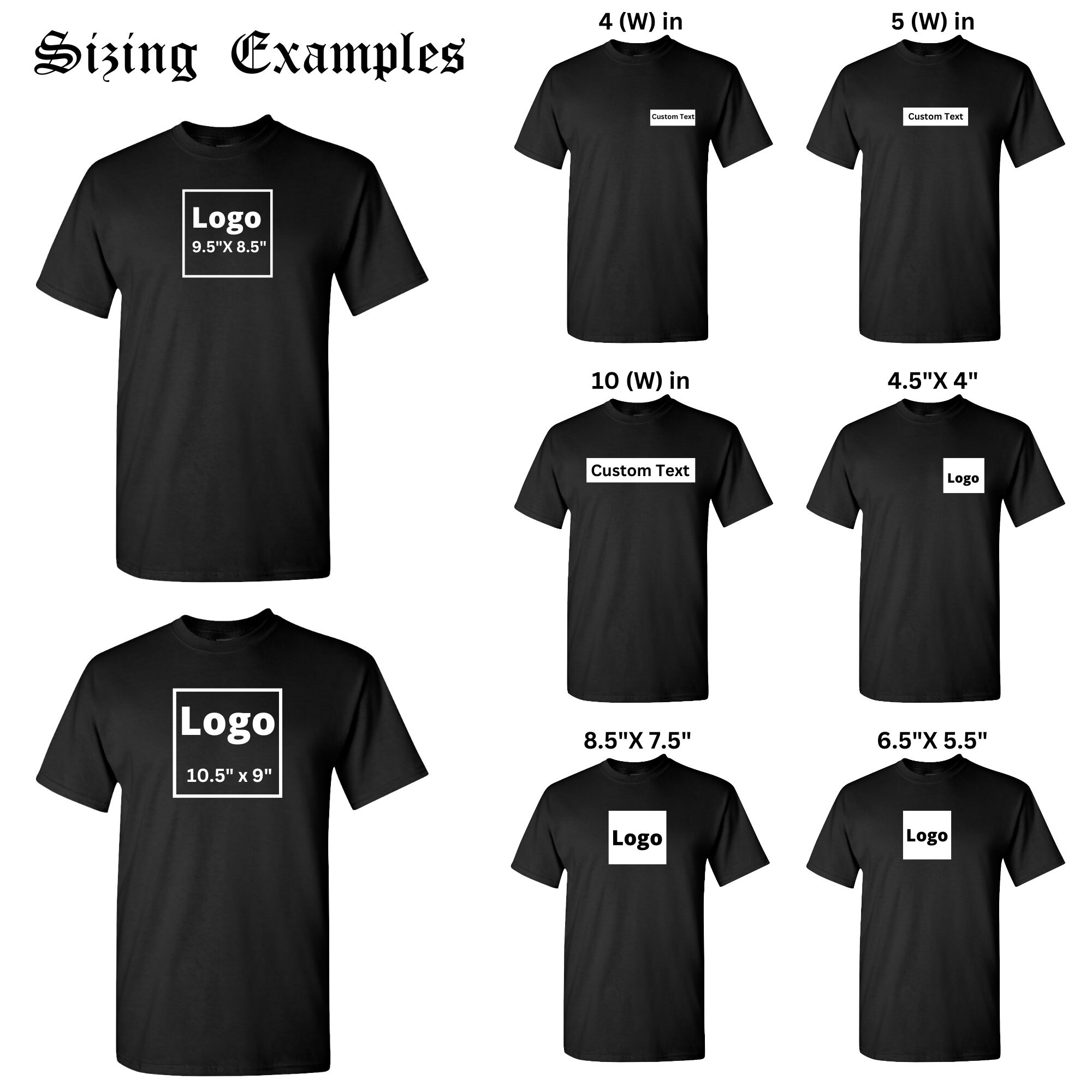 Custom Iron on Heat Transfer Vinyl DECAL ONLY Custom Logo, Image, Text