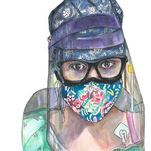 Original, Mixed Media, Fine Art Giclee Print, One of a kind, Wall Art - &quot;Prepared for Anything&quot;