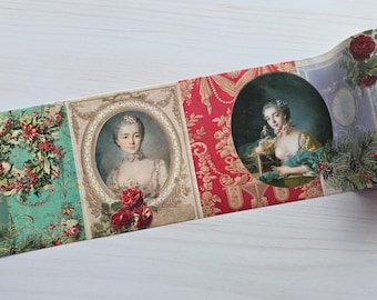 Winter at Versailles French Rococo theme extra wide washi tape
