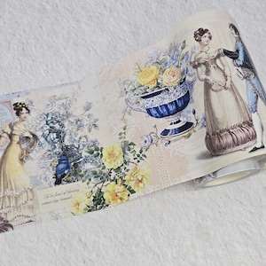 Jane Austen Regency-tijdperk lentebal thema extra brede washi stickertape