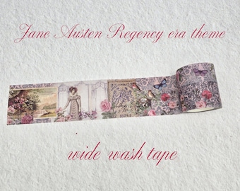 Jane Austen Lavender Garden Washi Tape: Regency Era Scrapbook Crafts