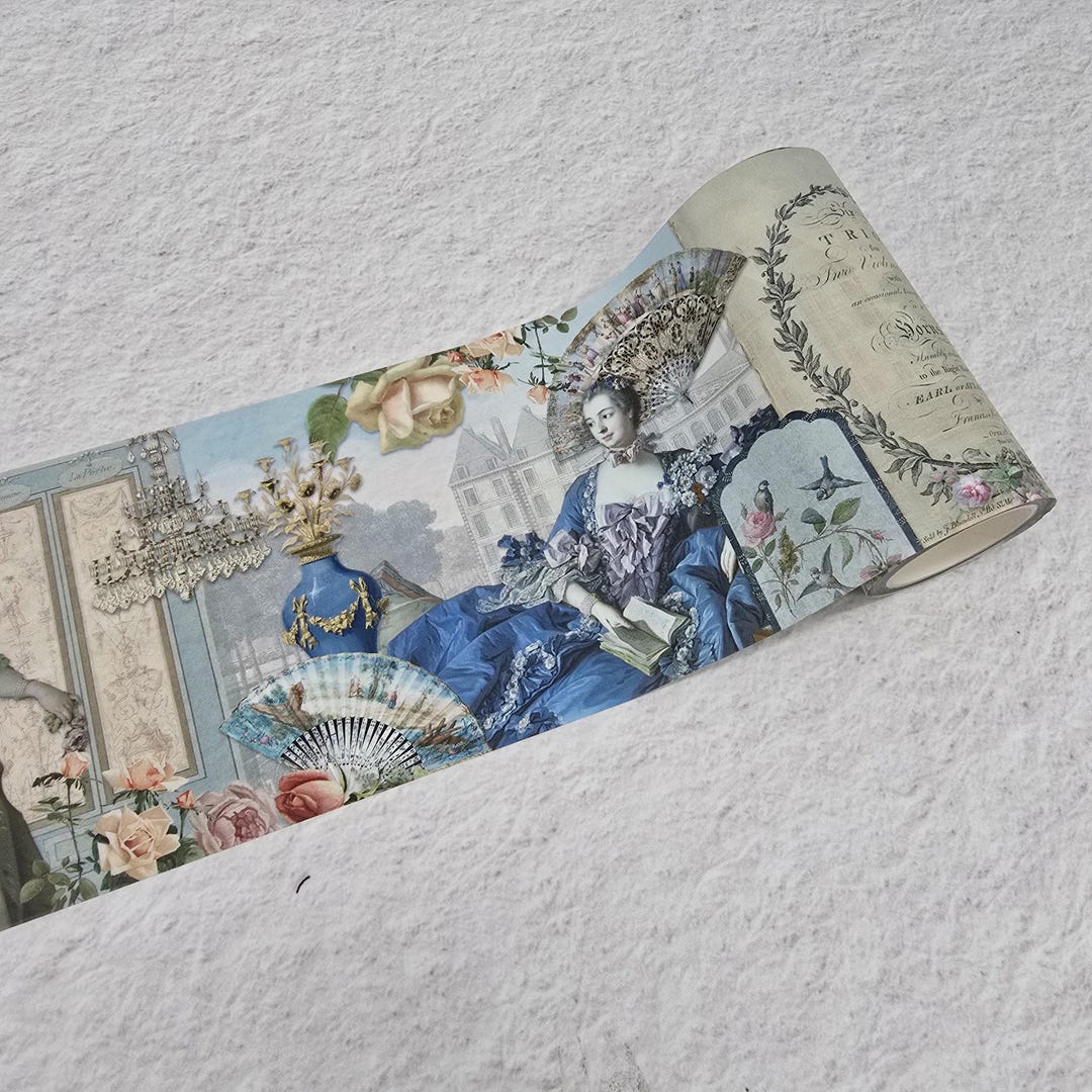Rococo French Versailles Extra Wide Washi Tape for Scrapbooks, Journals ...