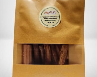 CAPADULLA + SARSAPARILLA + Grandma Backbone Bark, lokal angebaut und geerntet in Südamerika. 100% natürlich . Wilde Handarbeit. Nettogew. 6 Unze