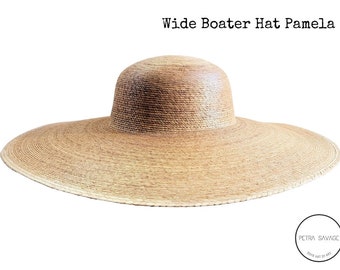 Palma Boater Hat - Etsy Australia