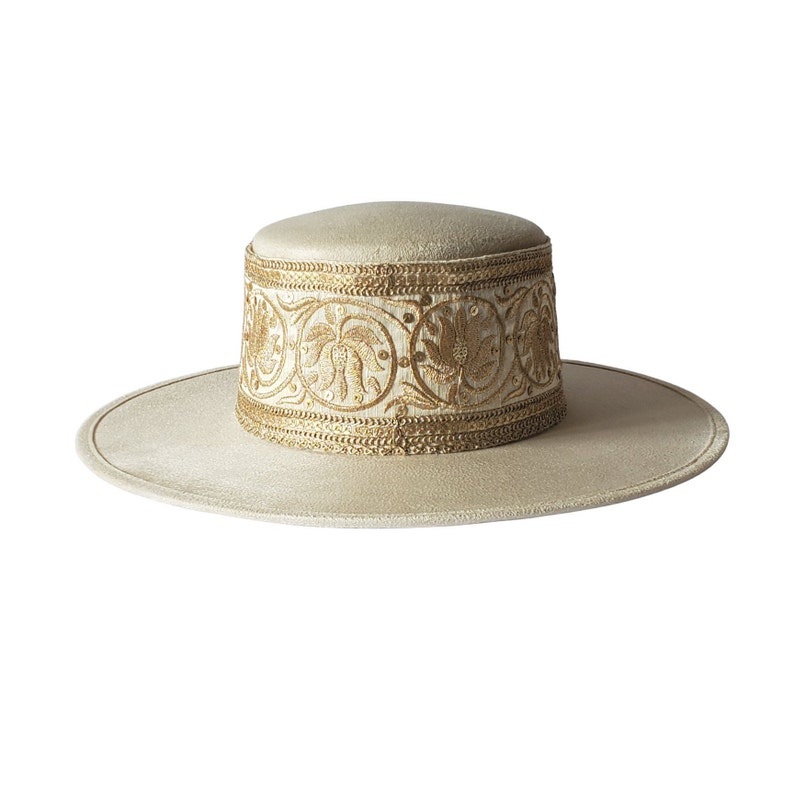 Boater Hat Off White Boater Hat Women Fall Hat Zhu Summer Hat