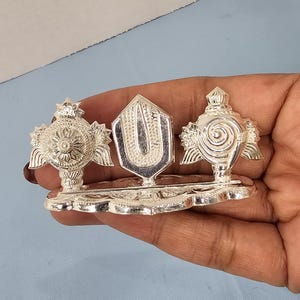 Pure Silver Agarbatti stand, Shanku chakra stand, Return gifts, housewarming gifts, Pooja items, pure silver incense sticks holder