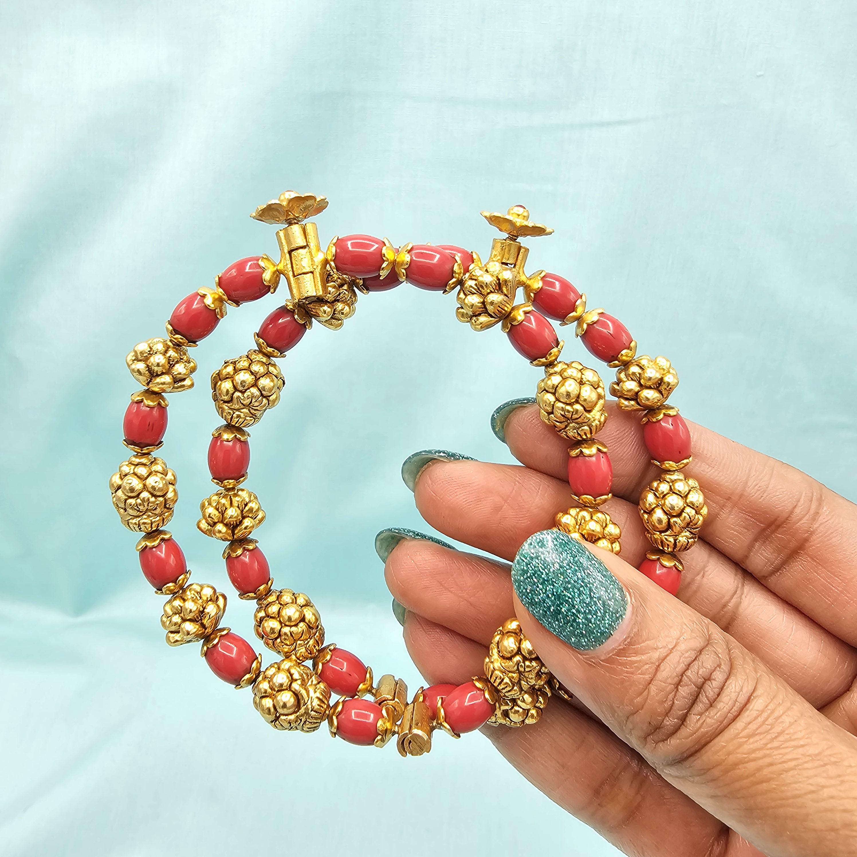 2.8 Size 92.5 Silver Coral Nakshi Bangles, Openable Bangles