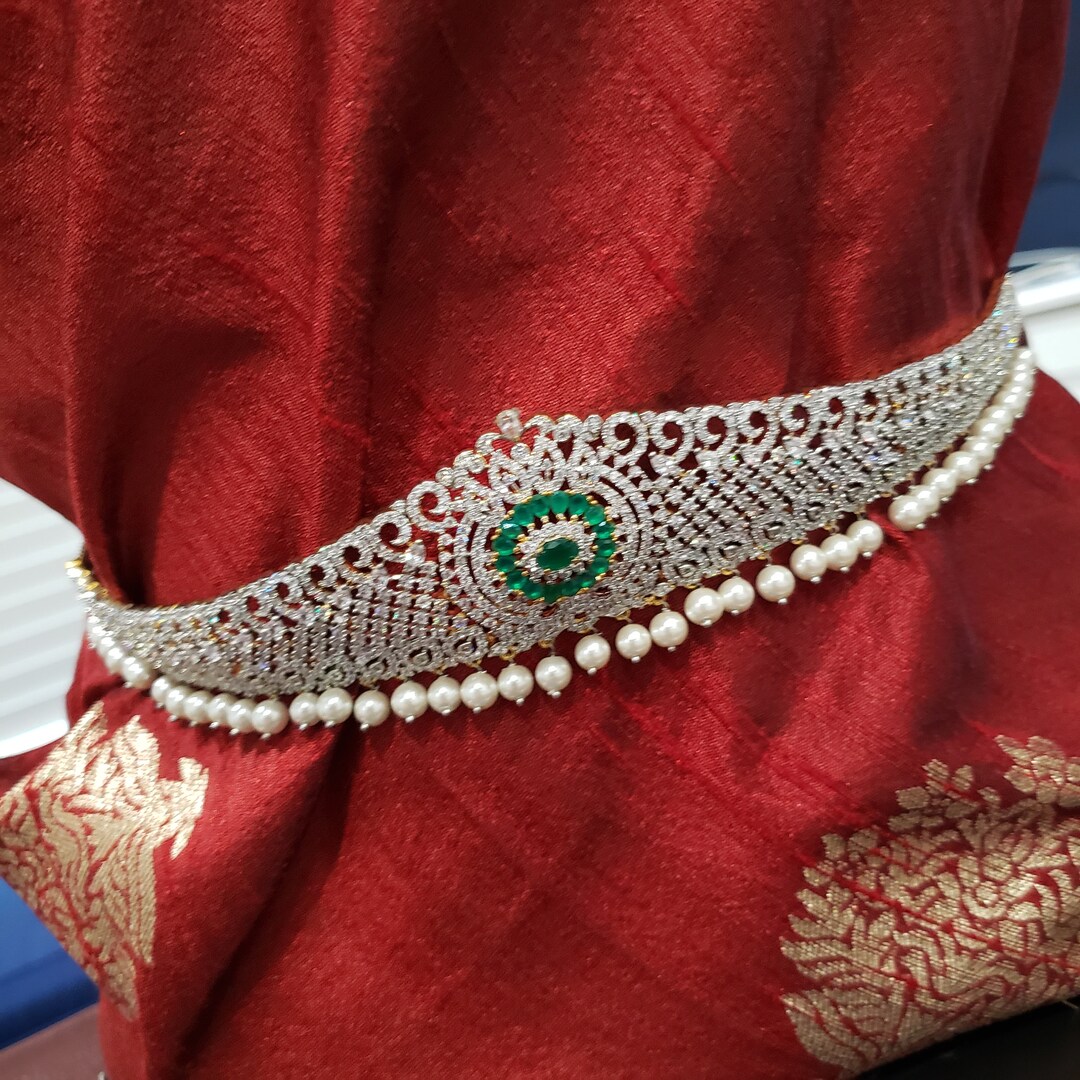 Adult Size Chain Waist Belt With Diamonds Finish With Etsy