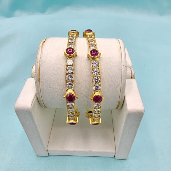 2.4 Sz CZ Bangles, 92.5 Pure Silver Bangles, Silver Bangles With