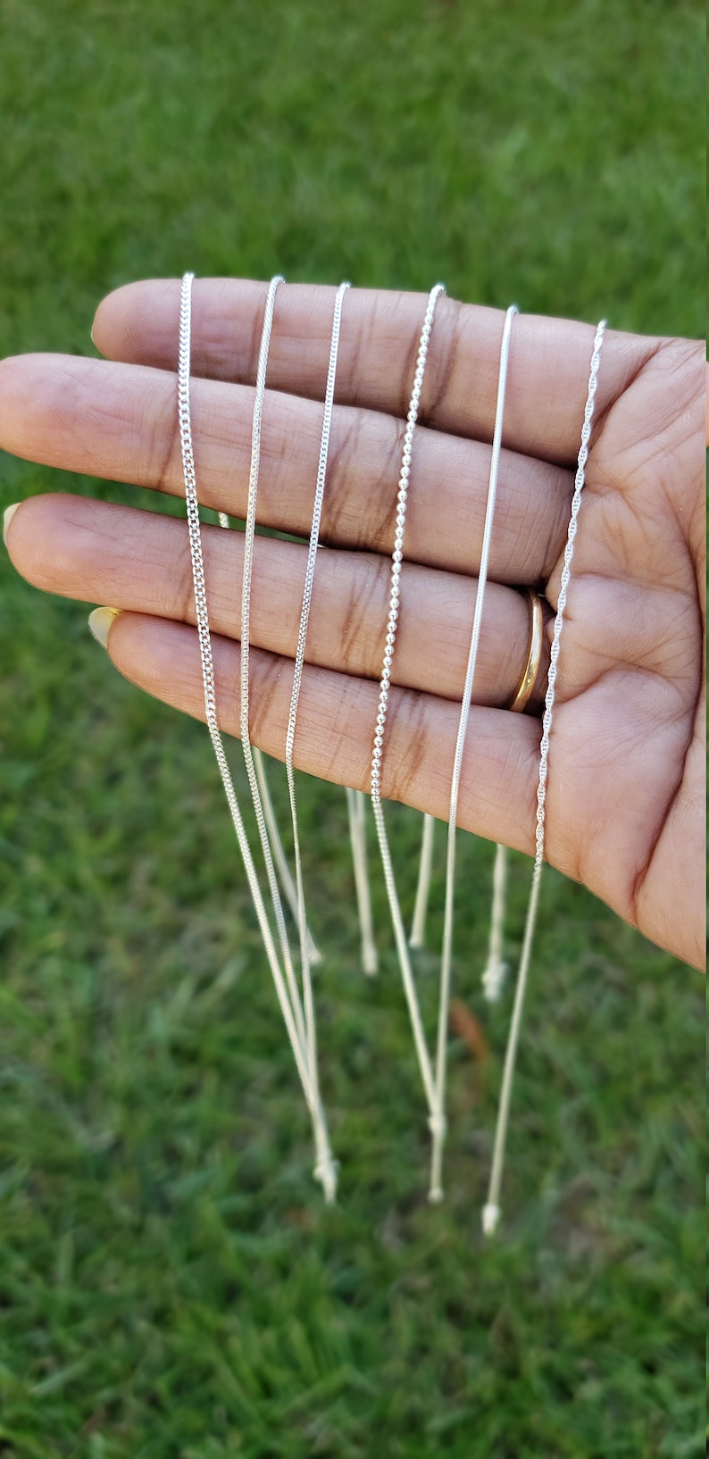 Pure Silver Chains 92.5 Silver Necklace for Everyday Use Etsy