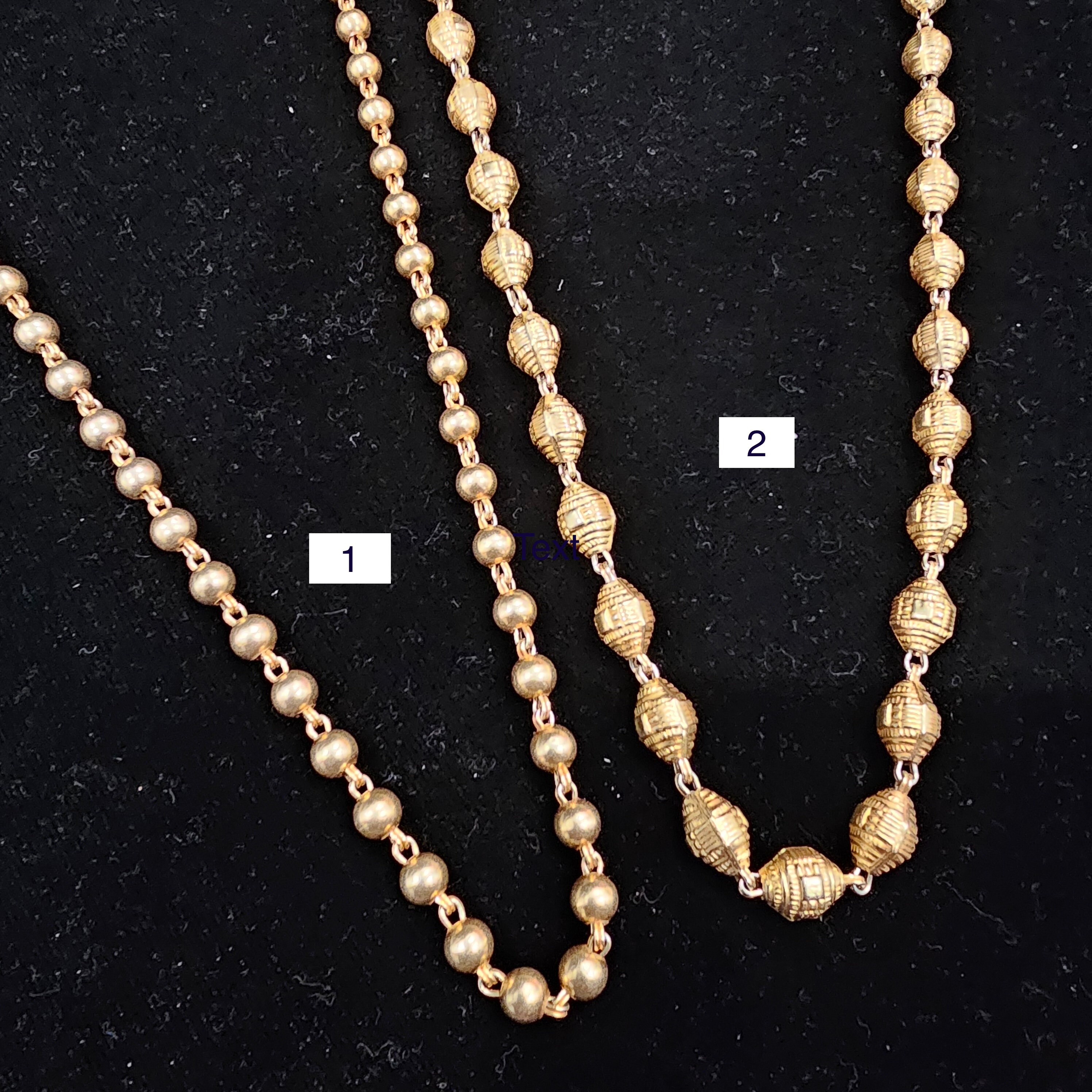 92.5 Pure Silver Chains, Mattar/ Dolki Beads Chains, Silver Chains- Mix ...