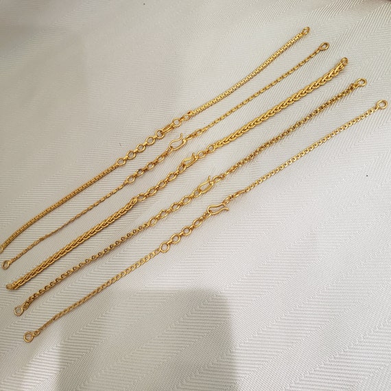 14k Solid Gold Necklace or Bracelet Extender, Removal Solid Gold Link,  Adjustable Extension Chain Gold,rose Gold,white Gold Jewelry Extender - Etsy