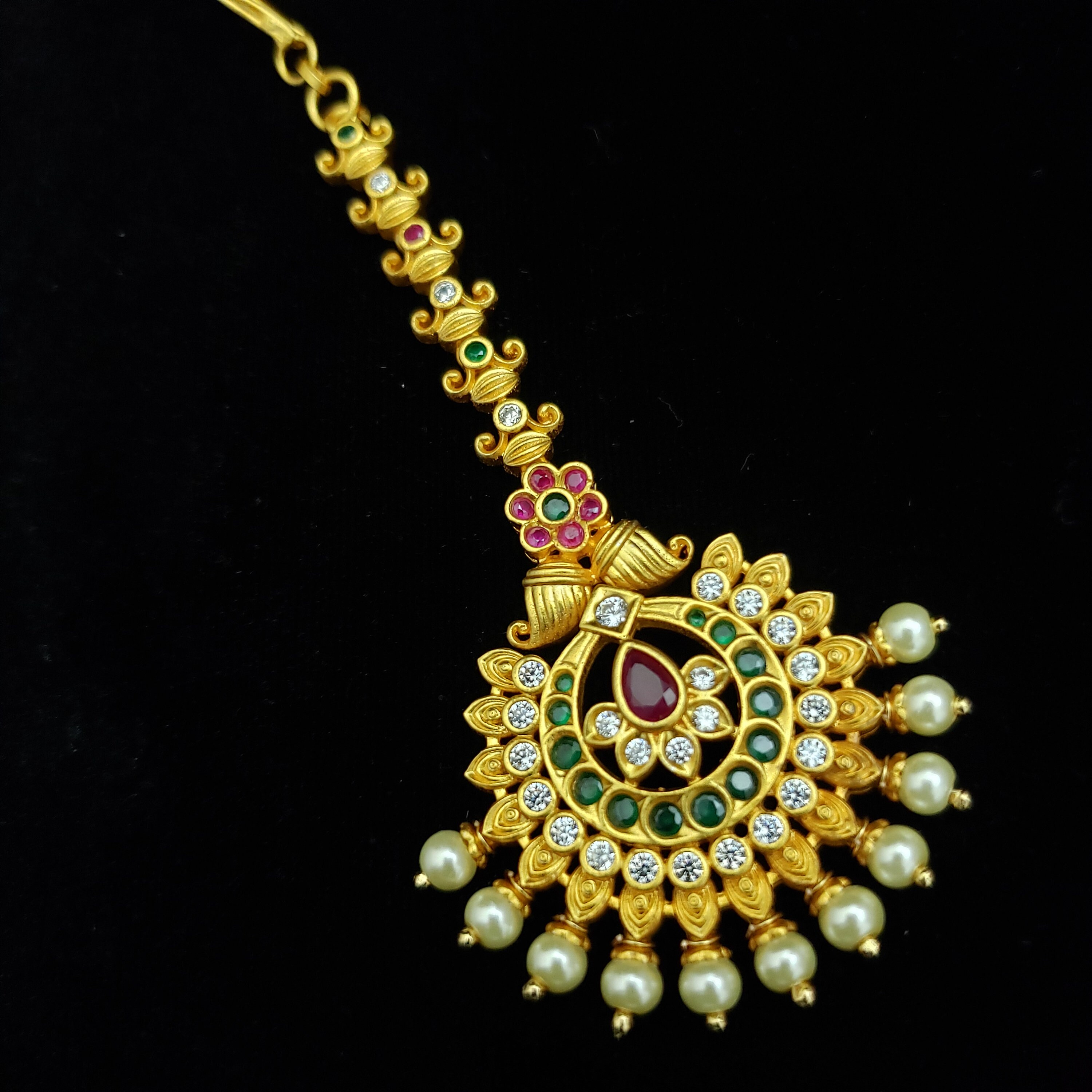 Maang Tikka Paapati bill Indian Jewelry Ethnic Hair Etsy