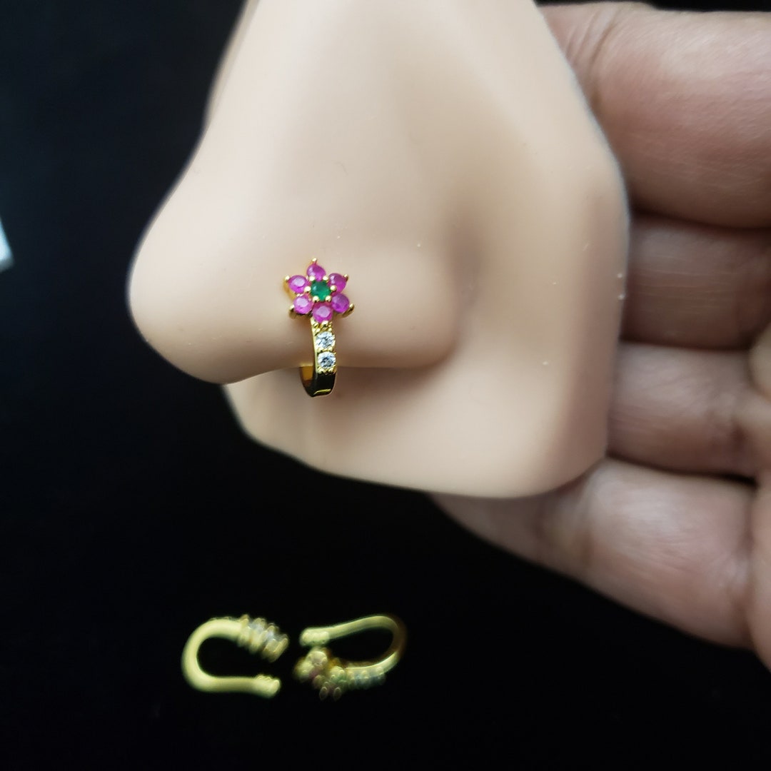 Buy Indian Bridal Left Nostril Nose Ring/right Gold Bridal Nose Ring/gold  Nath/ No Piercing Nose Ring/ Indian Nose Pin/ Clip on Nose Ring/ Nath  Online in India - Etsy