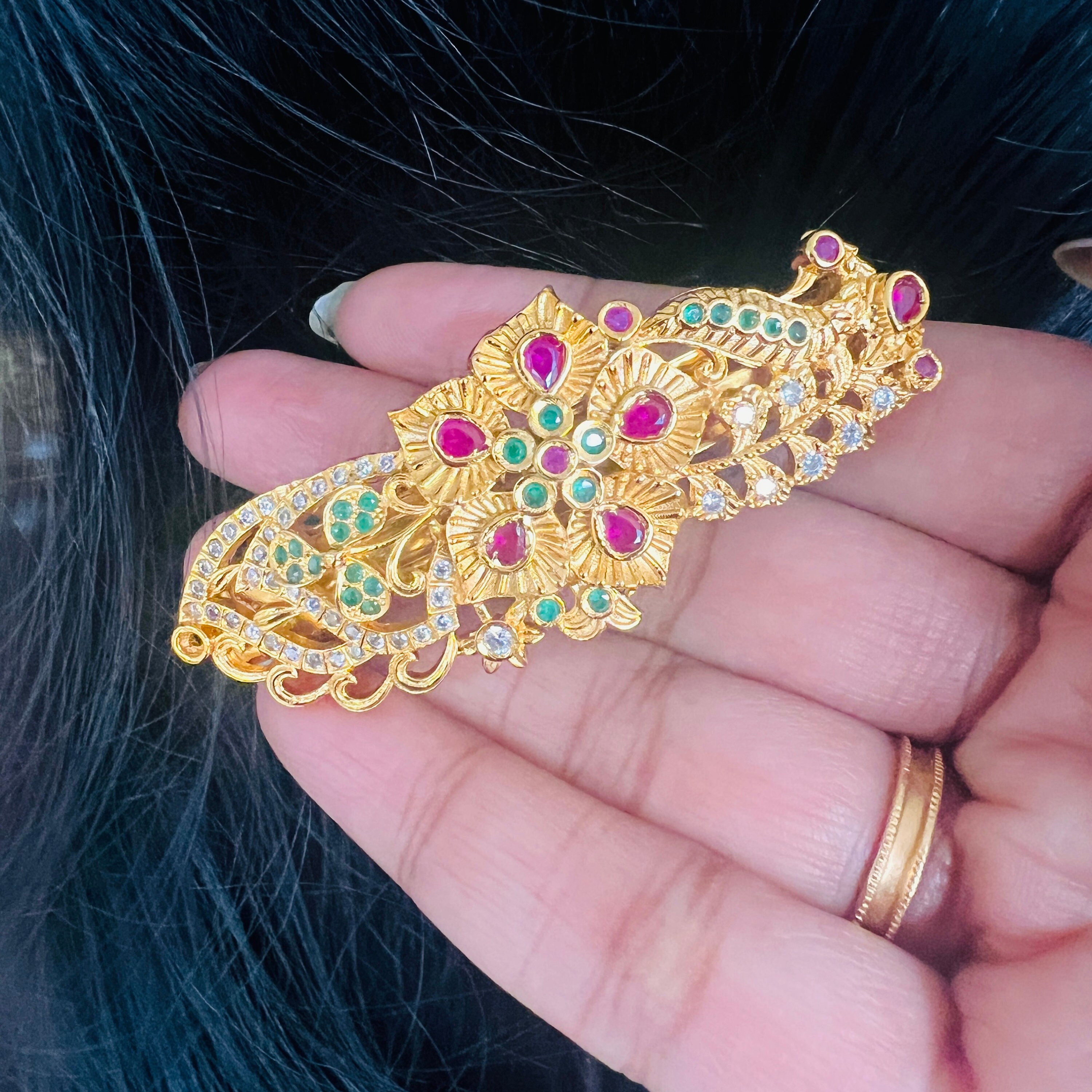 Indian Hair Clips,gold Covering Hair Clip, Wedding Accessories