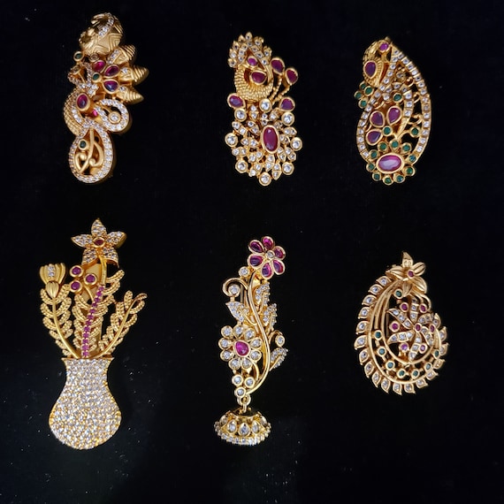 Big best sale saree brooch