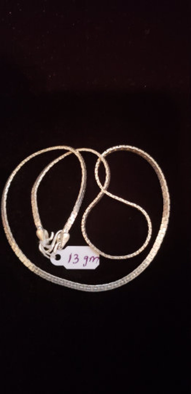 92.5 Sterling silver Chain from India Pure Silver Gift for Him Minimalist necklace Men/'s Silver Necklace