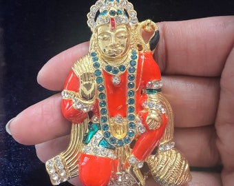 Lord Hanuman Statue, Religious Gift, Spiritual Gift, Hindu God, Monkey God, Lord Rama devotee, Indian God, Sitting Hanuman, Ram Bhakt