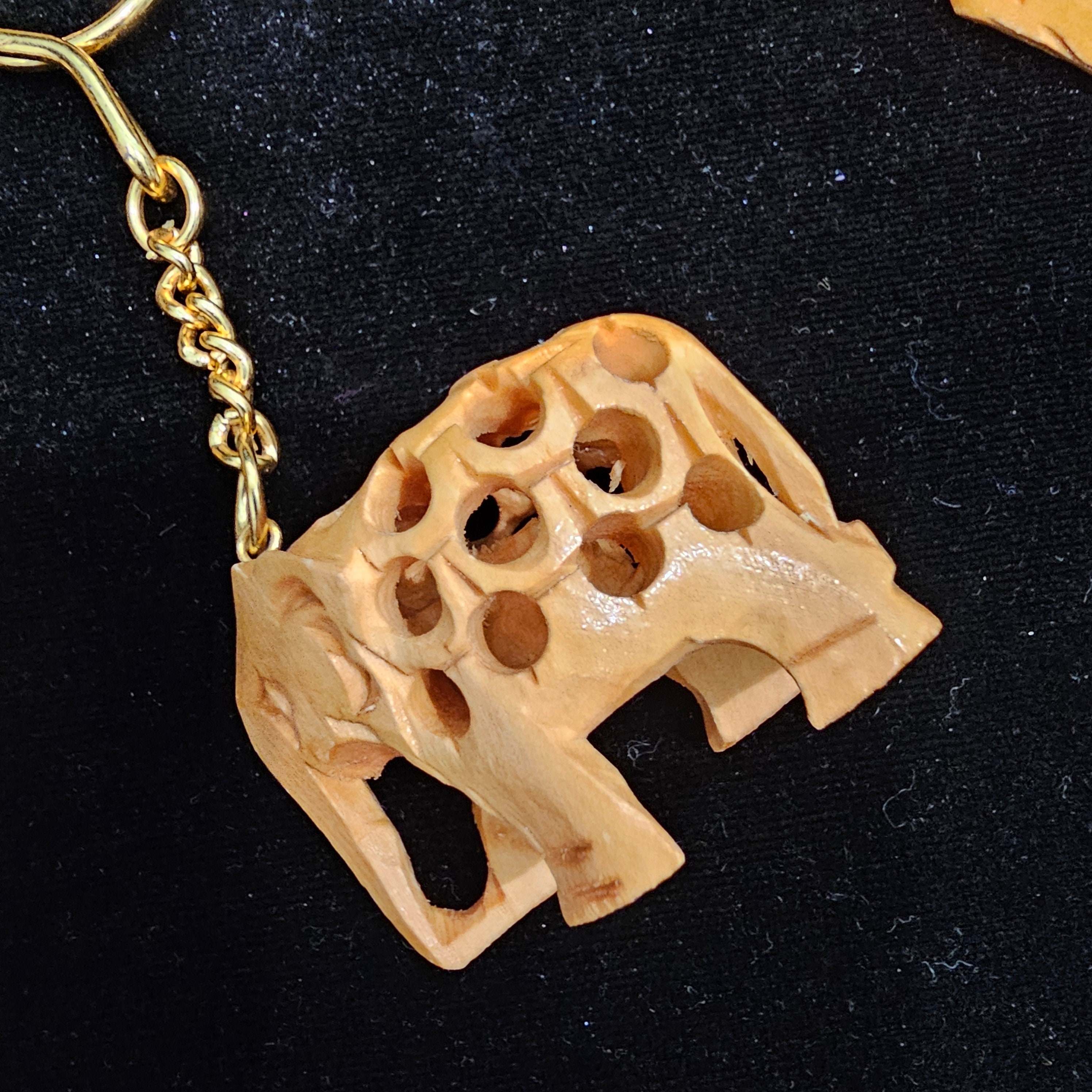 3D象、手作り木製キーホルダー、インド製手工芸品、木製カメ