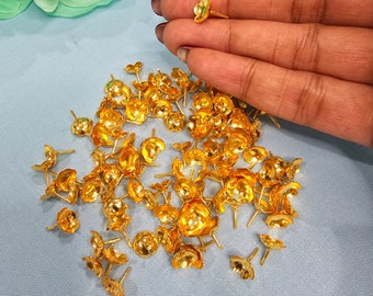 Pure Silver 108 flowers, 22k gold covering Silver flowers for Pooja, Sravana maasam Pooja flowers, pure silver flowers.