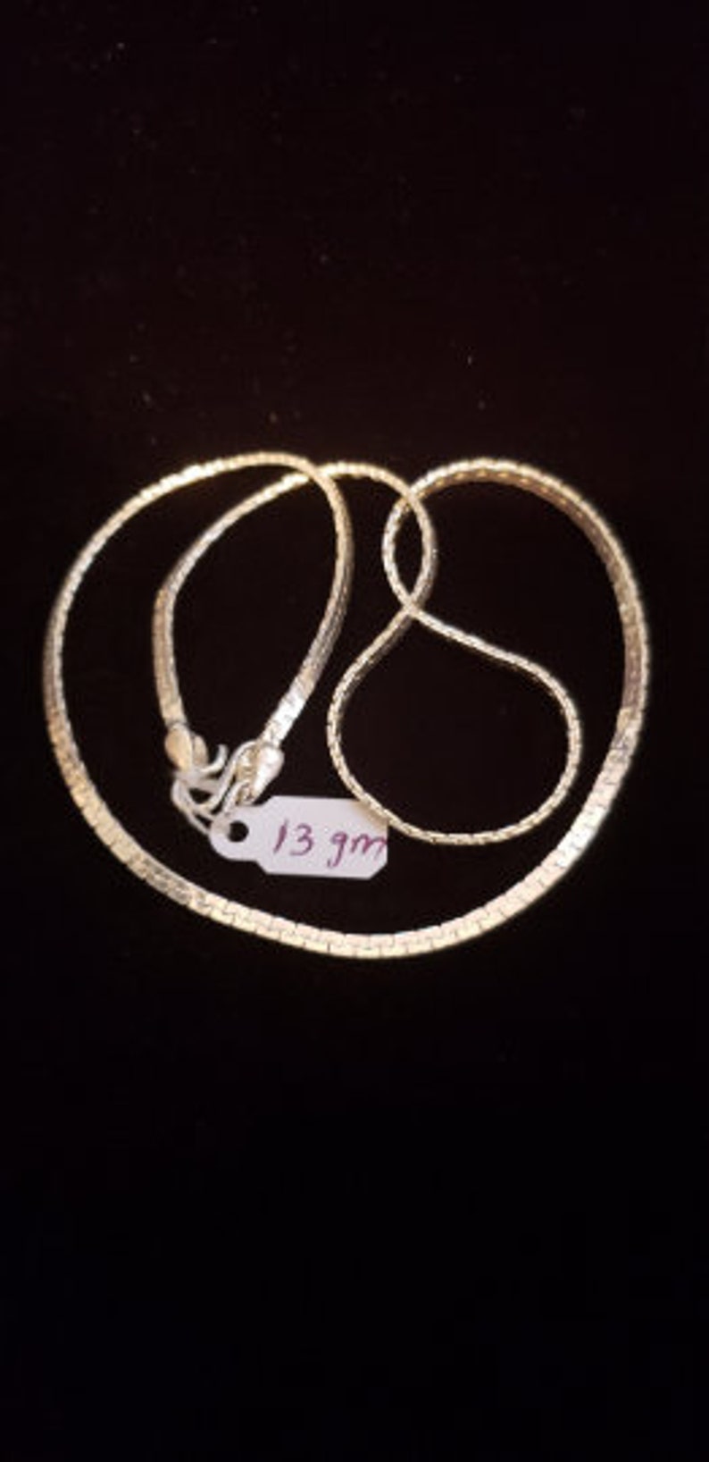 92.5 Sterling silver Chain from India Pure Silver Gift for Him Minimalist necklace Men/'s Silver Necklace