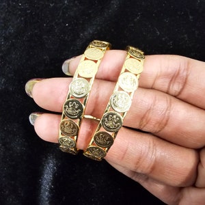 Kids Temple bangles, traditional set of 2 bangles