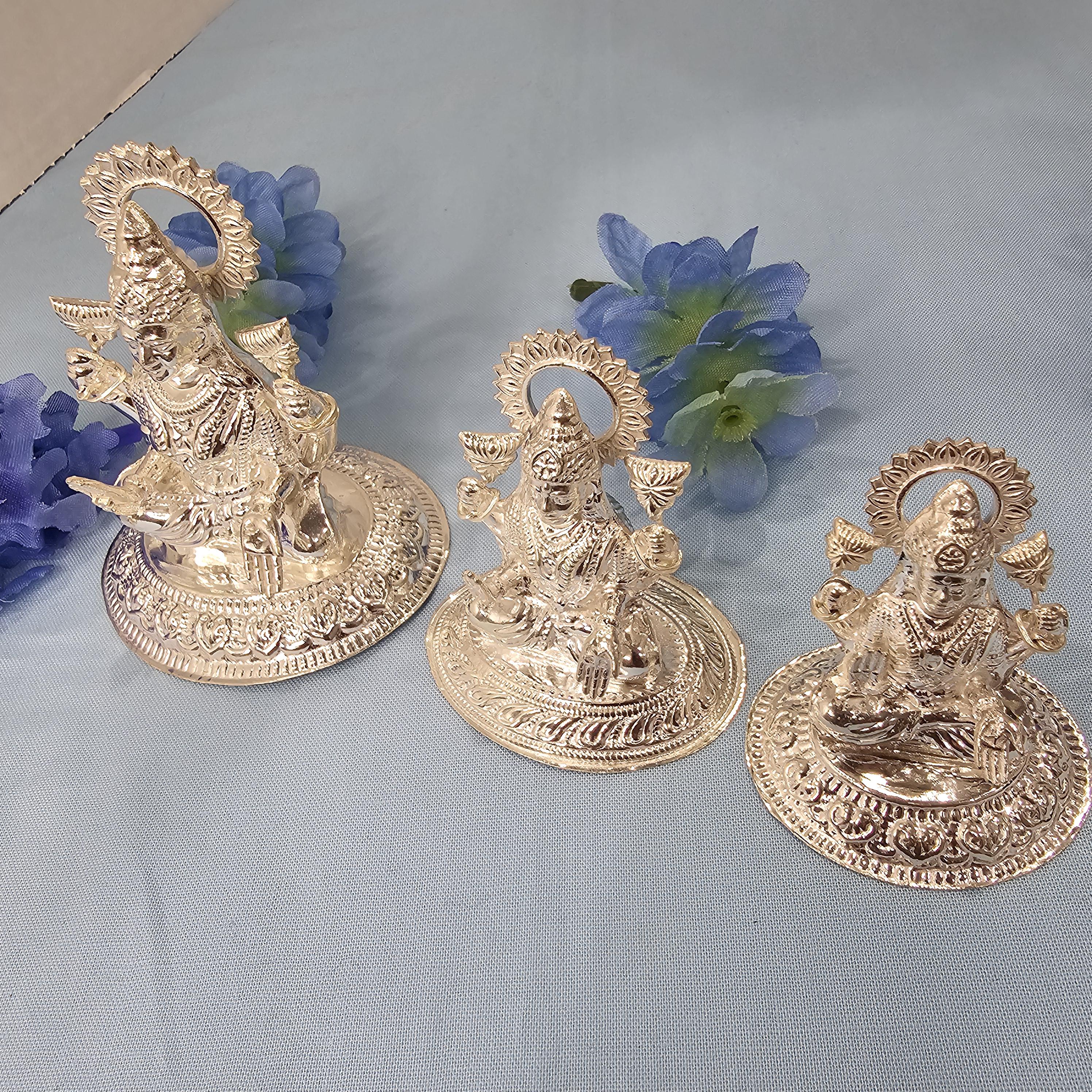 Pure Silver Lakshmi Devi, Arch Shape Lakshmi Idol, Goddess of