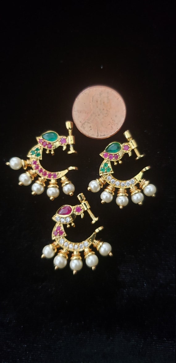 Bridal Nose Ring Designs In Gold freeshipping - Vijay & Sons