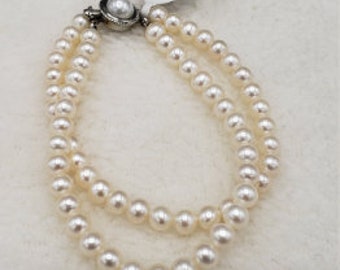 4-5mm Pearl Bracelet, Pearl Bracelet Bridesmaid, Wedding Pearl Bracelet, Ivory Pearl Bracelet, White Pearl Bracelet, Bridesmaid Jewelry
