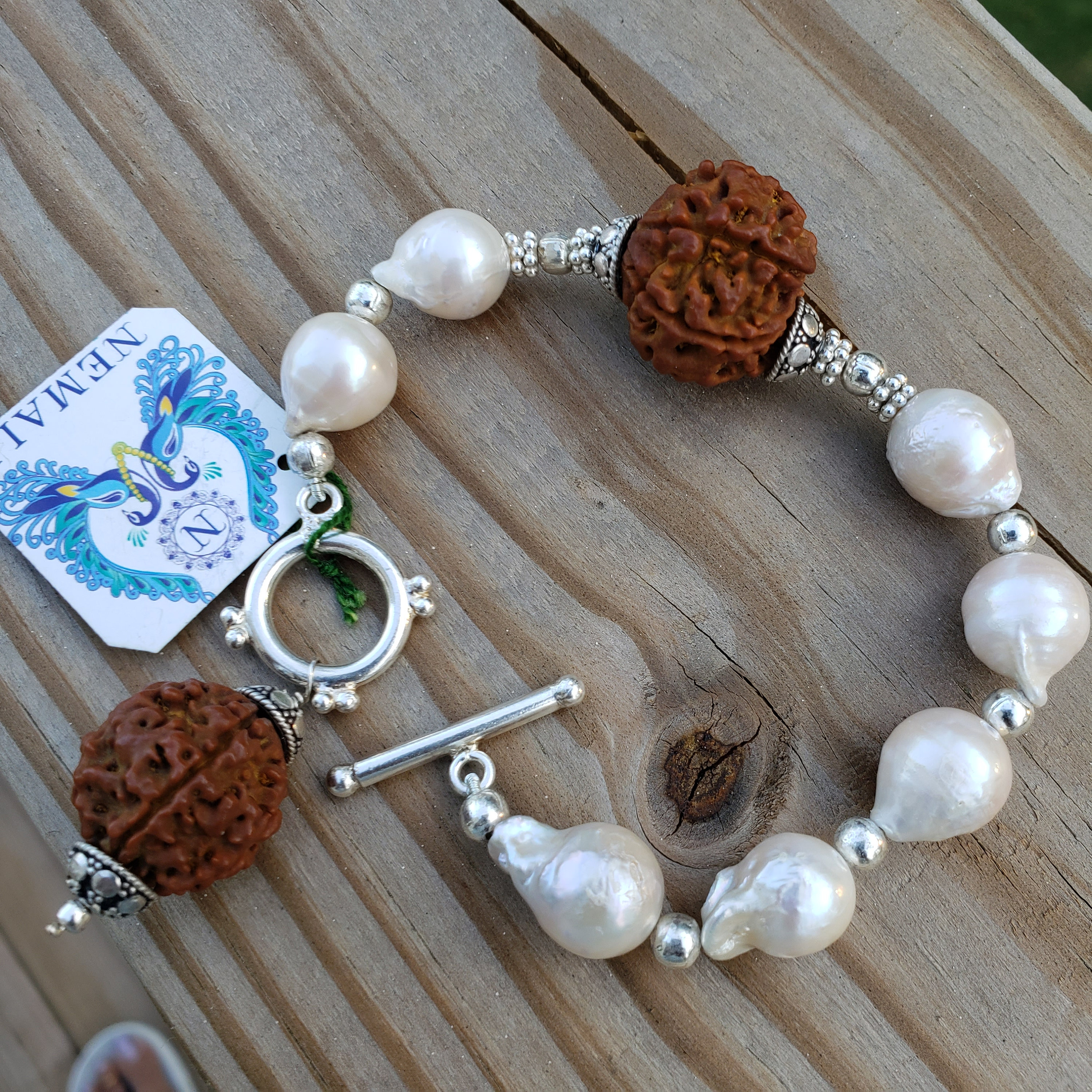 Panchamuki Duraksha Pure 92.5 Silver Bracelet With a Unique