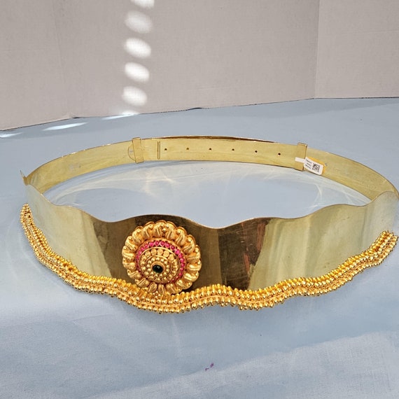 Adults 92.5 Silver Solid Vaddanam, South Indian Style  display picture 1