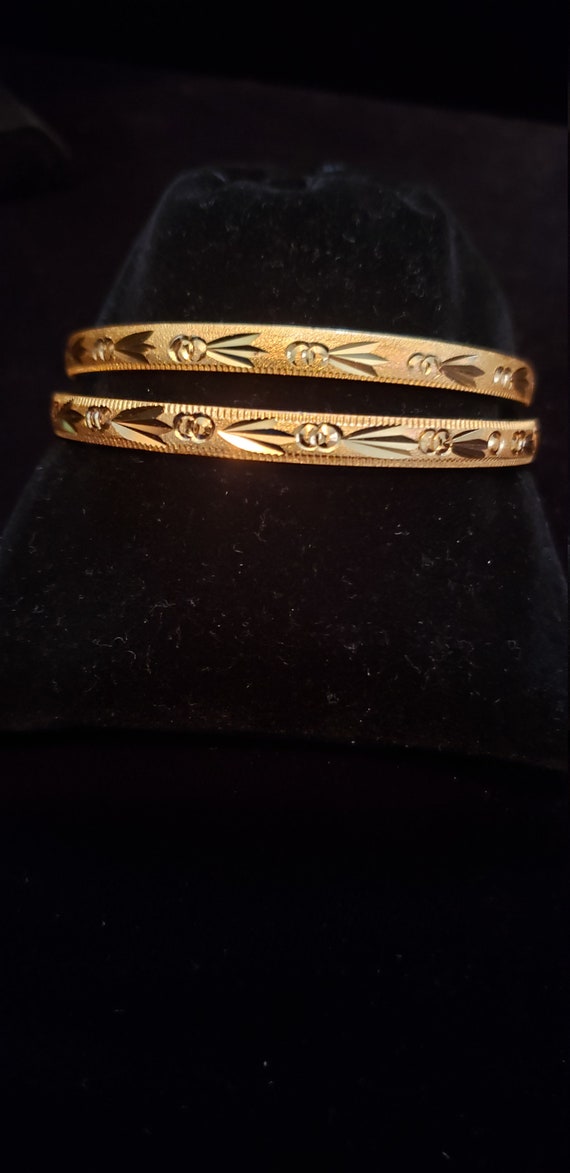 INDIAN TRADITIONAL BOLLYWOOD BRIDAL PARTY WARE HANDMADE FASHIONABLE AD CZ 2.6 BANGLES
