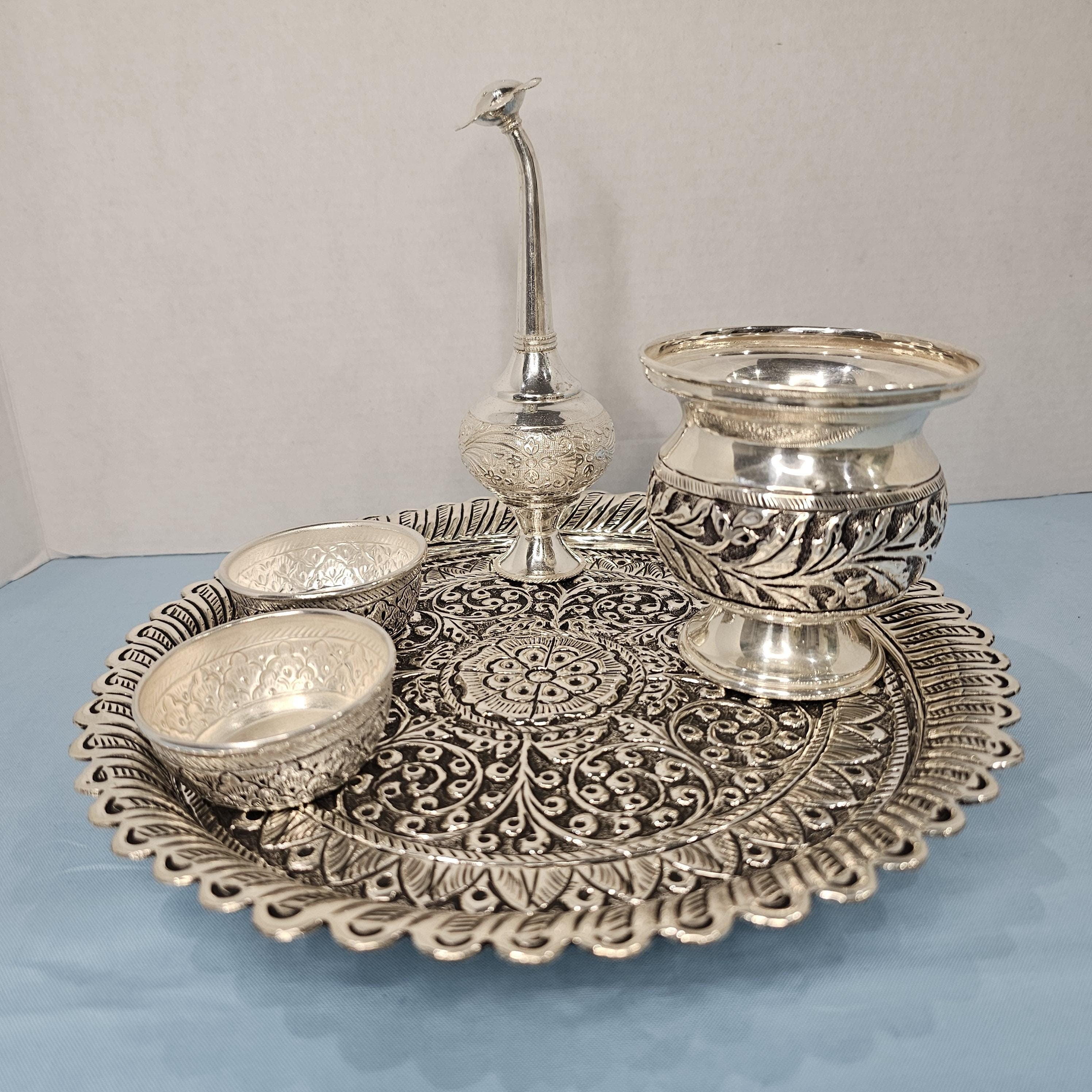 Pooja Set Grt Pooja Items Pure Silver Pooja Set With Price In Grt