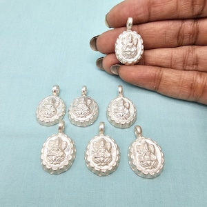 Silver Kids pendant, Lakshmi Devi pendents for infants, Best for kids for daily use, Pure silver Minimalist jewelry, Gift item.