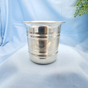 925 Pure Silver glass, Kids silver glass, 2&quot; Pooja glass, Self design silver glass.