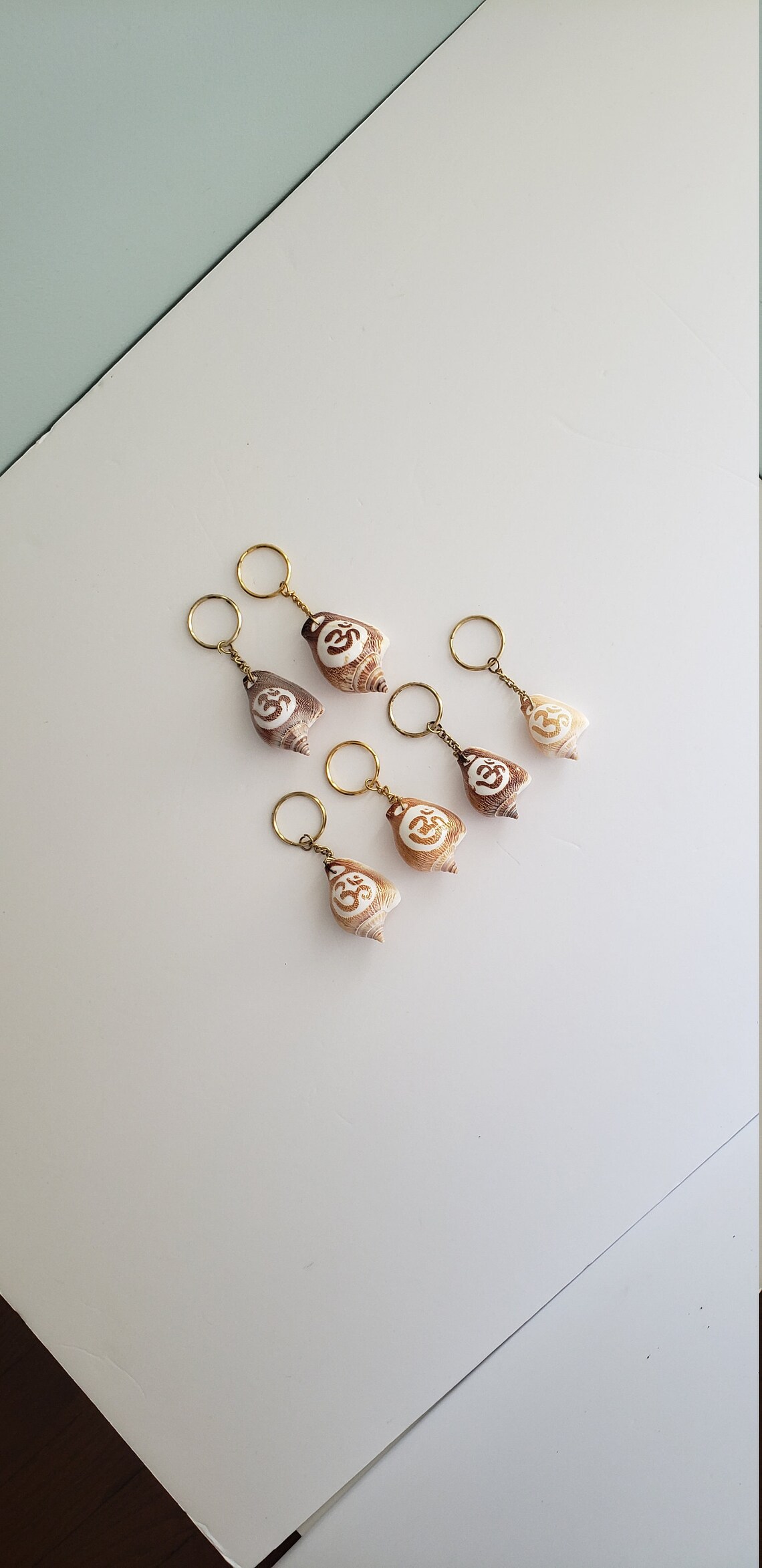 Shell Key Chains OM Shell Key Chains From India Beach Etsy