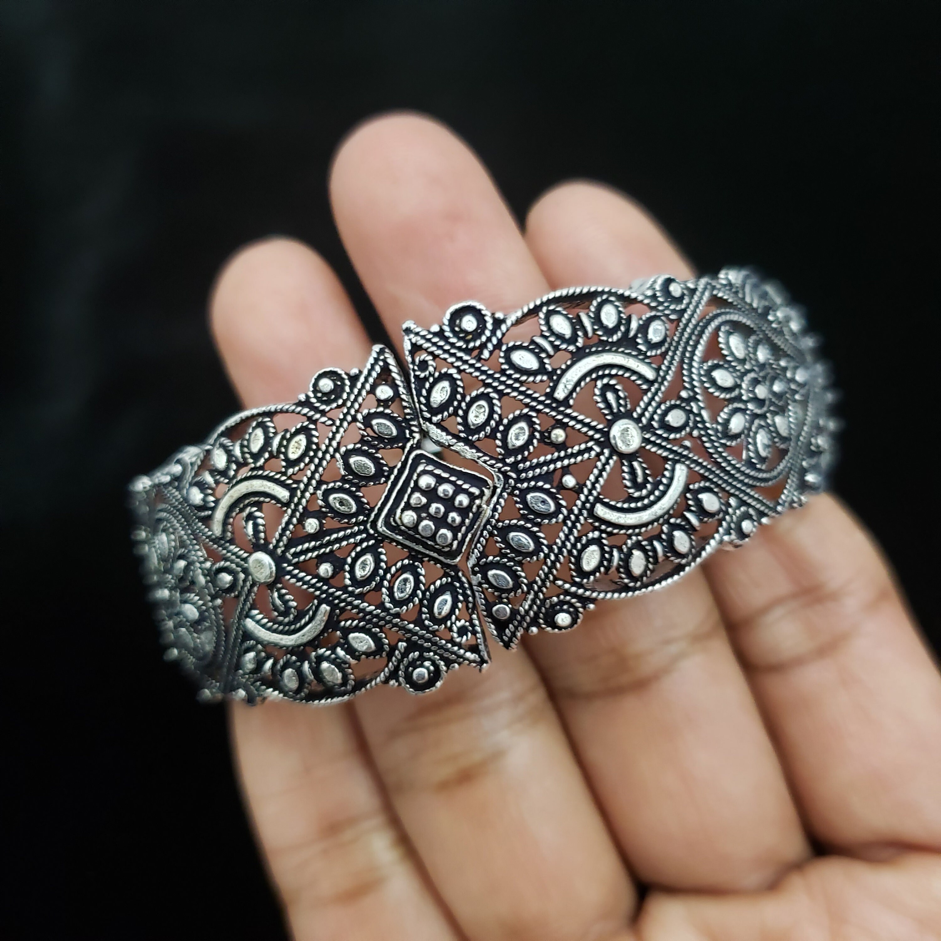 German silver kada sale