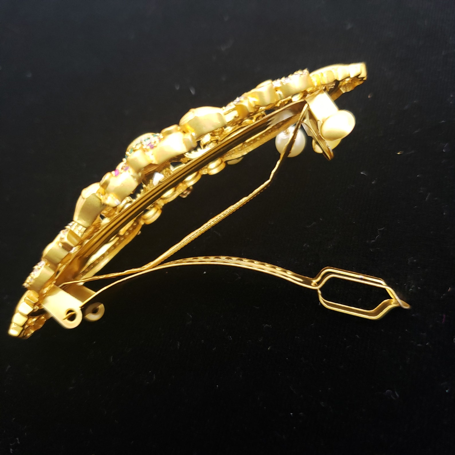 Indian hair clipsGold covering Hair clip Wedding Etsy